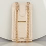 Zoozie Bags Bolso Cruzado de Piel para Teléfono con Monedero y Tarjetero Beige